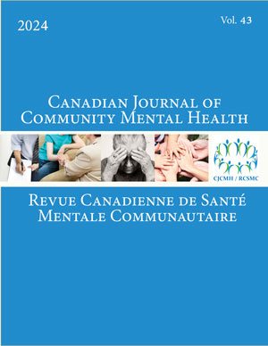 Canadian Journal of Community Mental Health volume 43, issue 3 cover